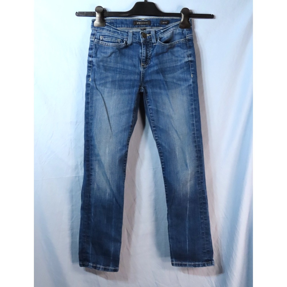 BKE BUCKLE RESERVE JEANS Addison Low Rise BootCut DISTRESSED STREAKED sz 24x25